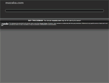 Tablet Screenshot of mazaka.com